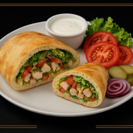 донер на углях с курицей