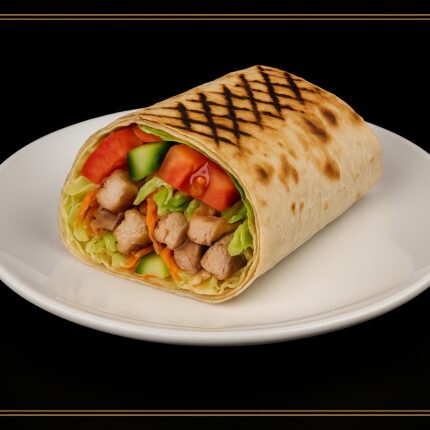 шаурма на углях со свининой