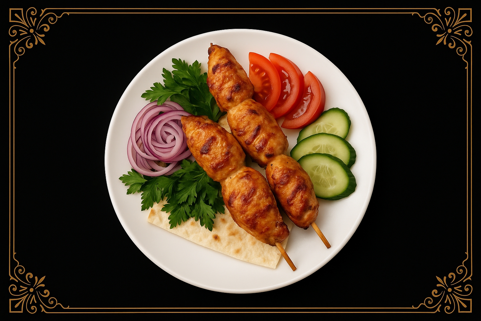 ШАШЛЫК ИЗ КУРИНОЙ ГРУДКИ